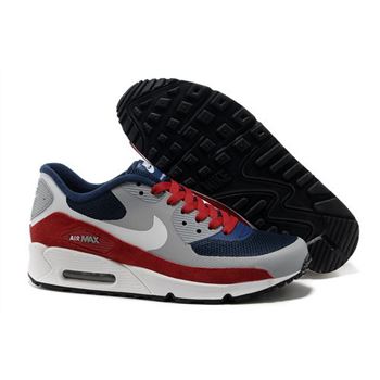 Nike Air Max 90 Hyperfuse Unisex Gray Red Running Shoes On Sale